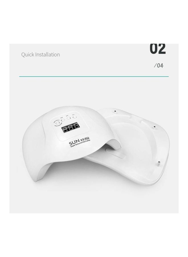 مجفف طلاء الأظافر بمصباح LED يعمل بالأشعة فوق البنفسجية أبيض - Image 2