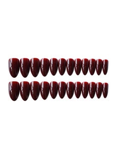 24-Piece False Nail Set Red
