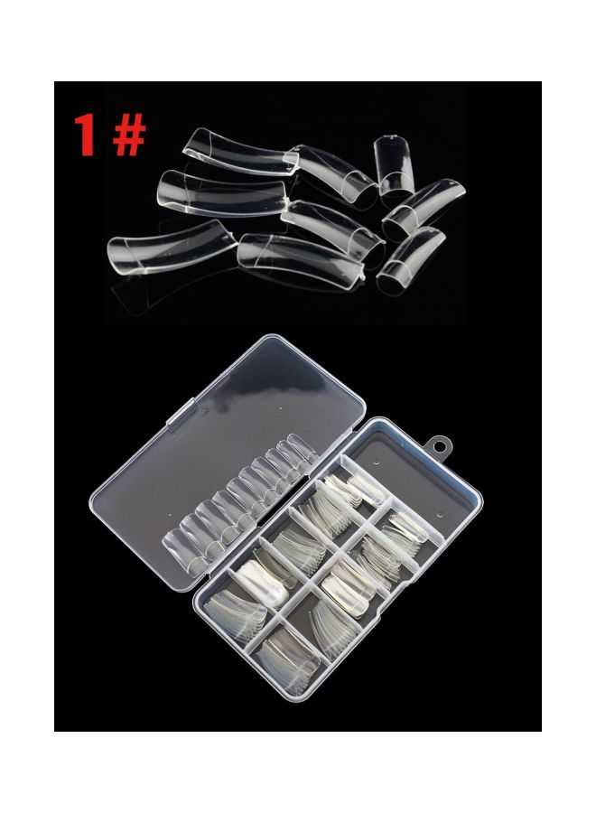 Generic - 100-Piece Artificial Nails Set Clear - Image 1