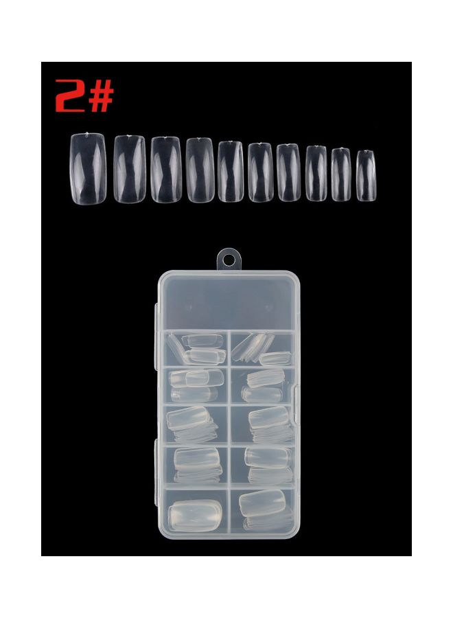 Generic - 100-Piece Artificial Nails Set Clear - Image 1