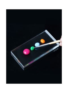 Generic Professional Nail Art Glass Palette Transparent  - Image 2