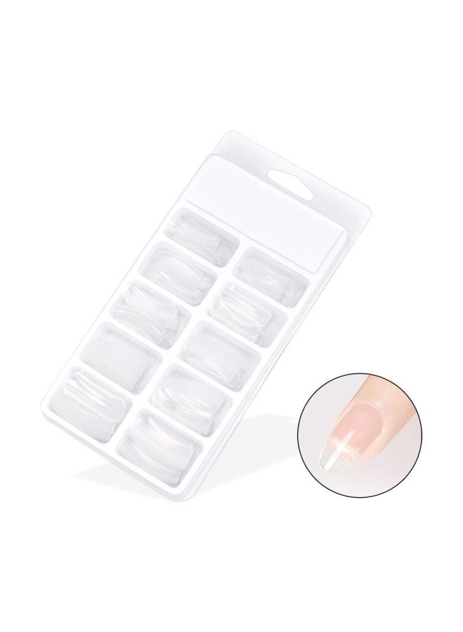100-Piece False Nails Clear - Image 2