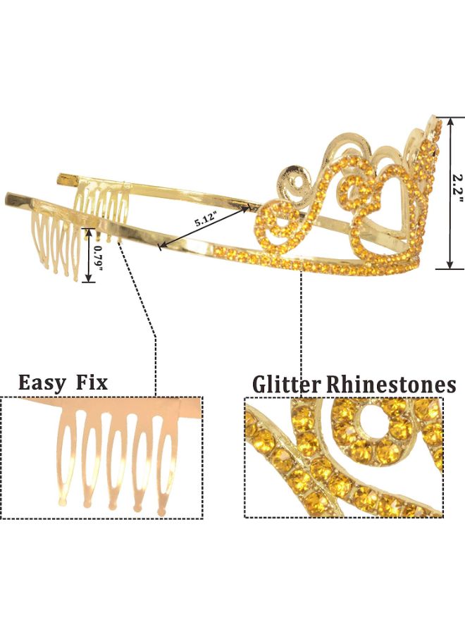 MEANT2TOBE It’s My 80th Birthday Printed Sash With Tiara - Image 3