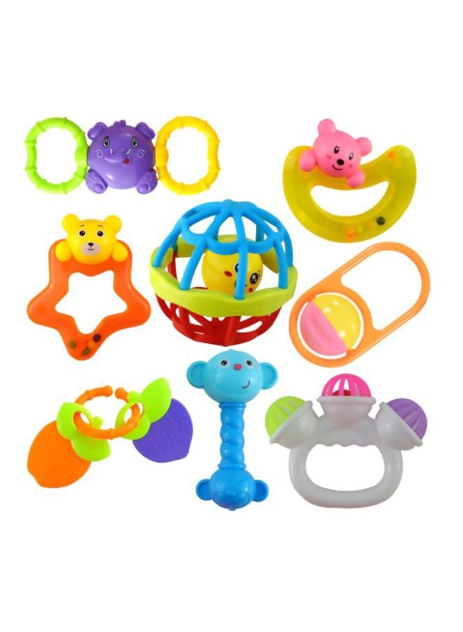 ويش كي طقم ألعاب خشخيشة وعضاضة أسنان مكون من 7 قطع - Image 1