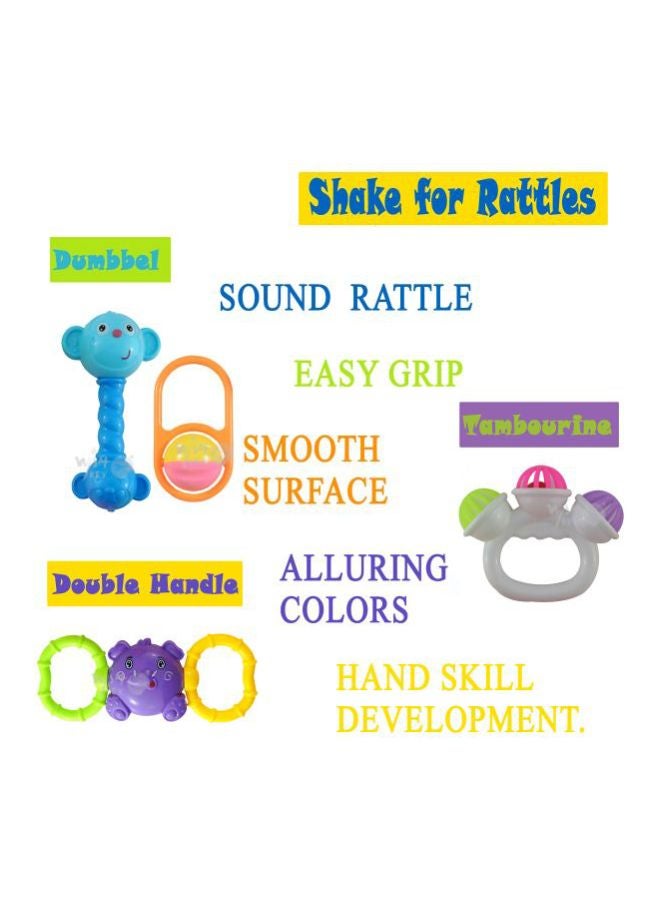 ويش كي طقم ألعاب خشخيشة وعضاضة أسنان مكون من 7 قطع - Image 2