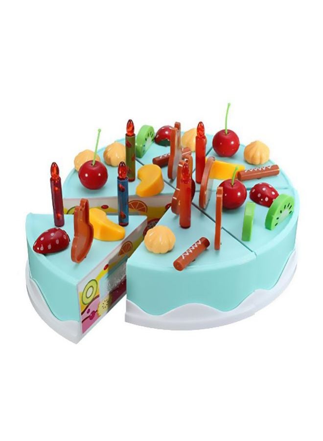 Toyshine 75-Piece Pretend Play Music And Light Fruit Birthday Cake Set - Image 2