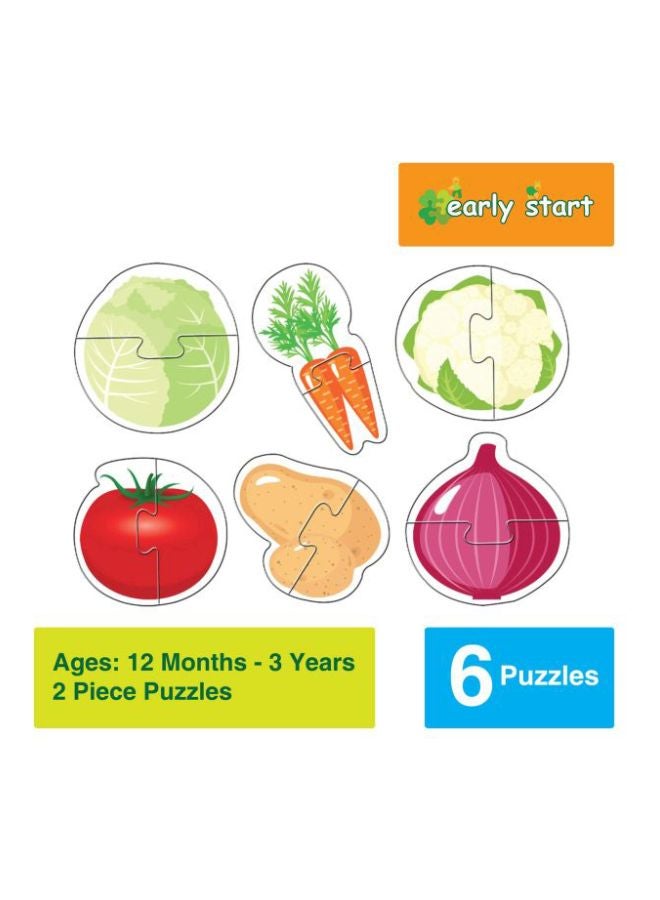 Kidz Valle Pack Of 6 Vegetables Puzzles ES081709 - Image 2