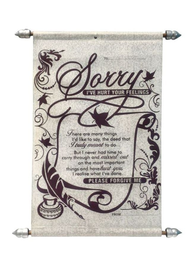 Saugat Traders - Sorry Printed Scroll Card - Image 1