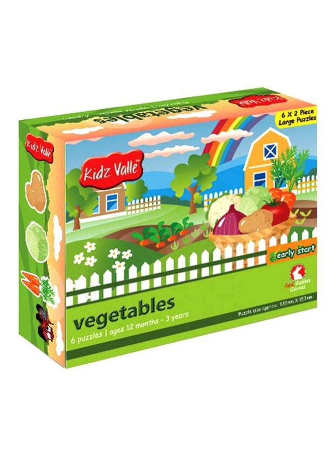 Kidz Valle Pack Of 6 Vegetables Puzzles ES081709 - Image 1