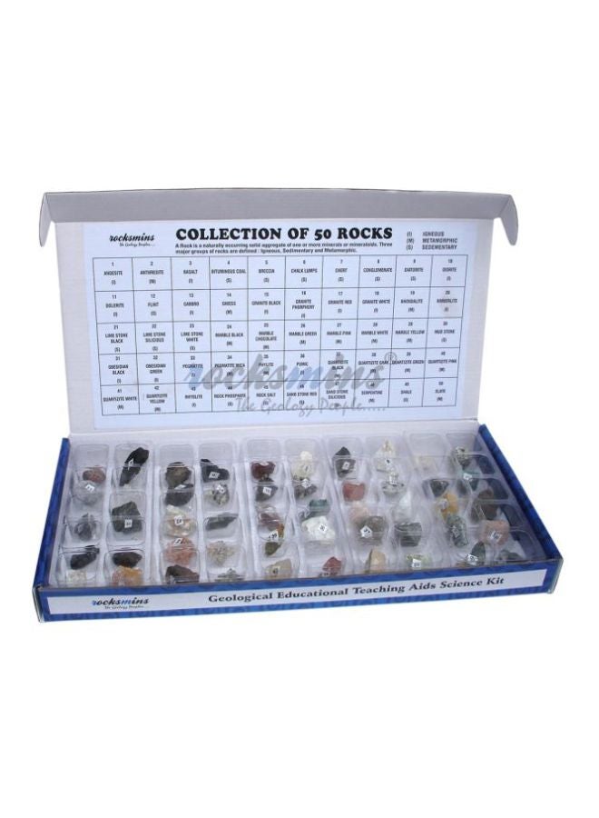 Rocksmins 50-Piece Rocks Identification Kit RO50PT - Image 1