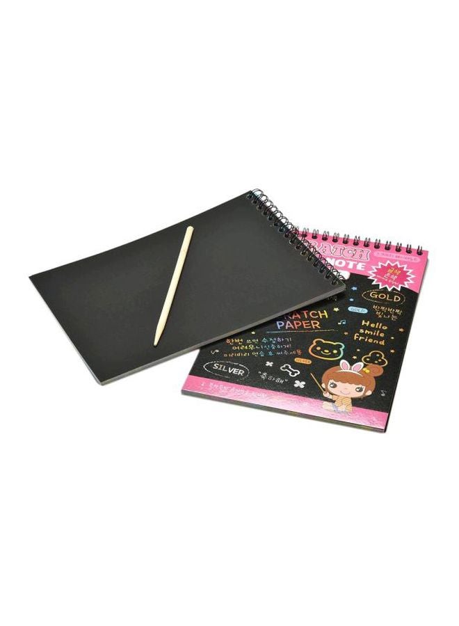 Pack Of 2 Scratch Paper Notepad Black - v1576753582/N32603966A_1