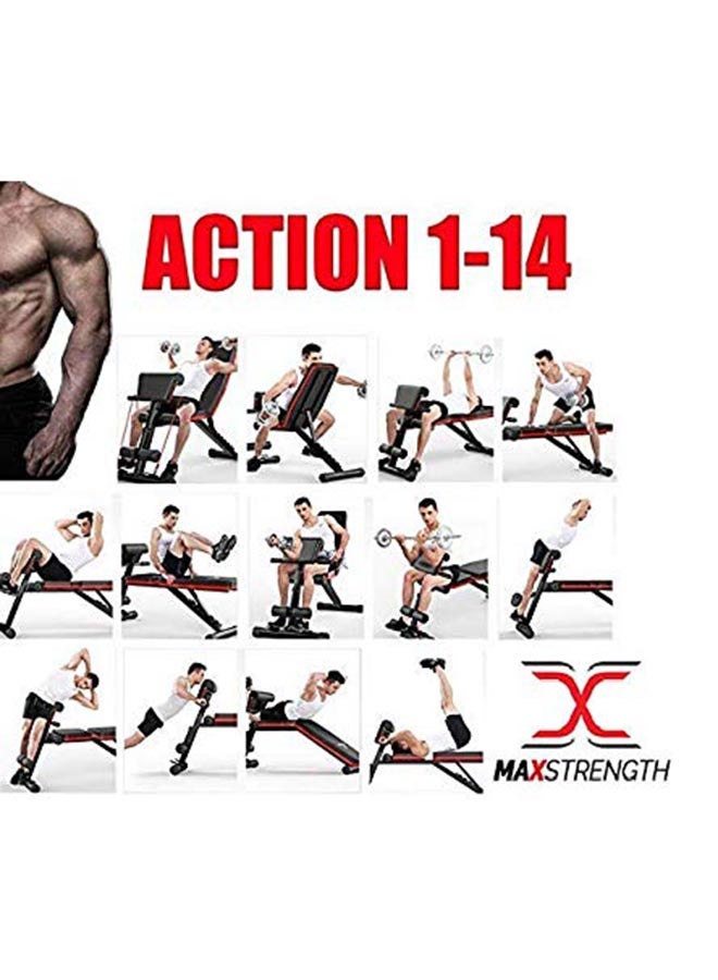 Max Strength Adjustable Weight Dumbbell Fitness Bench - Image 2