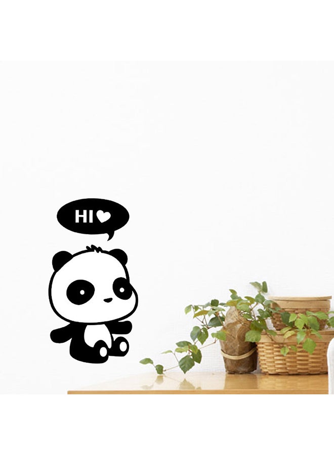 شاربدو ملصق جداري بتصميم دب لطيف مع حروف للزينة أسود 15 x 8سم - Image 2