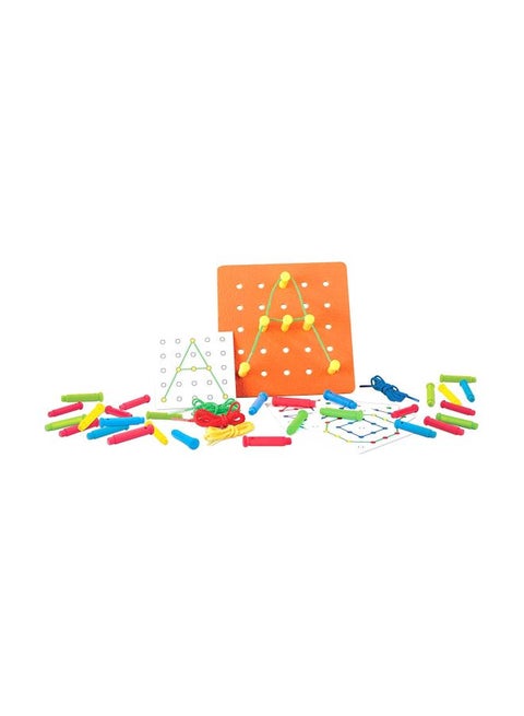 Lauri Early Learning Stringing Pegs And Pegboard Set