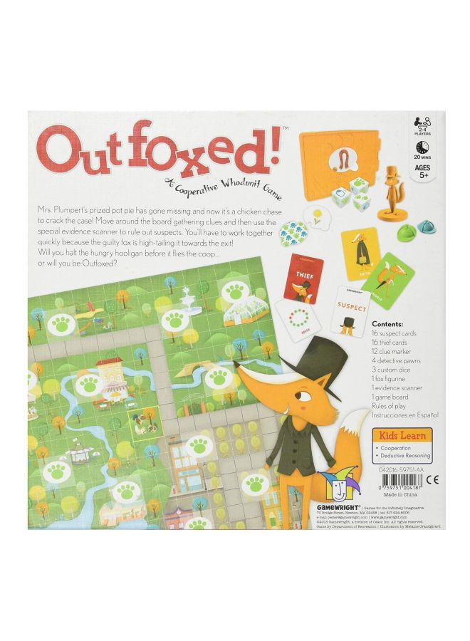 Gamewright - Outfoxed! Board Game CSG-OUTF - Image 1