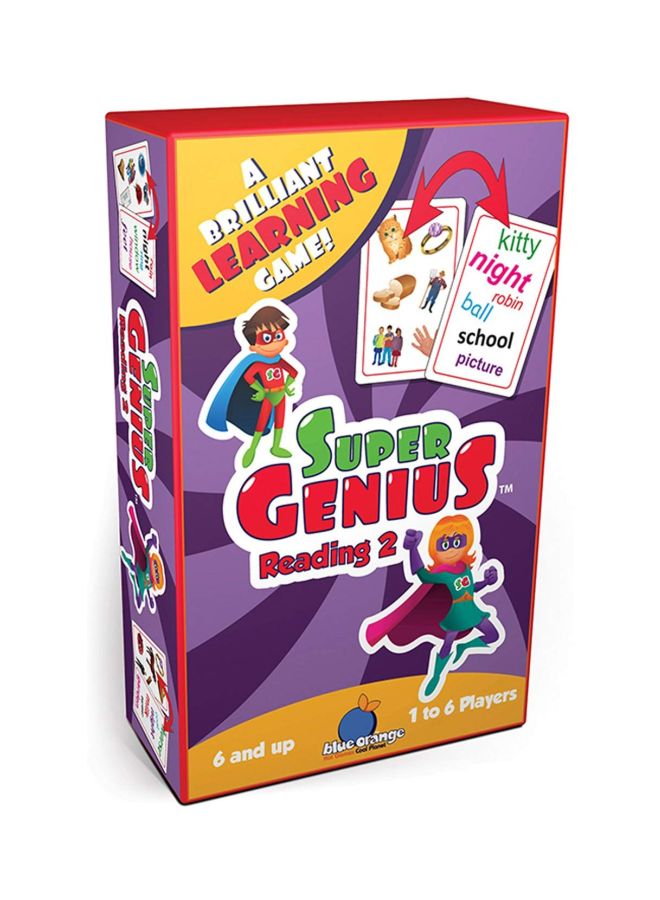 Super Genius Reading 2 Card Game 1304