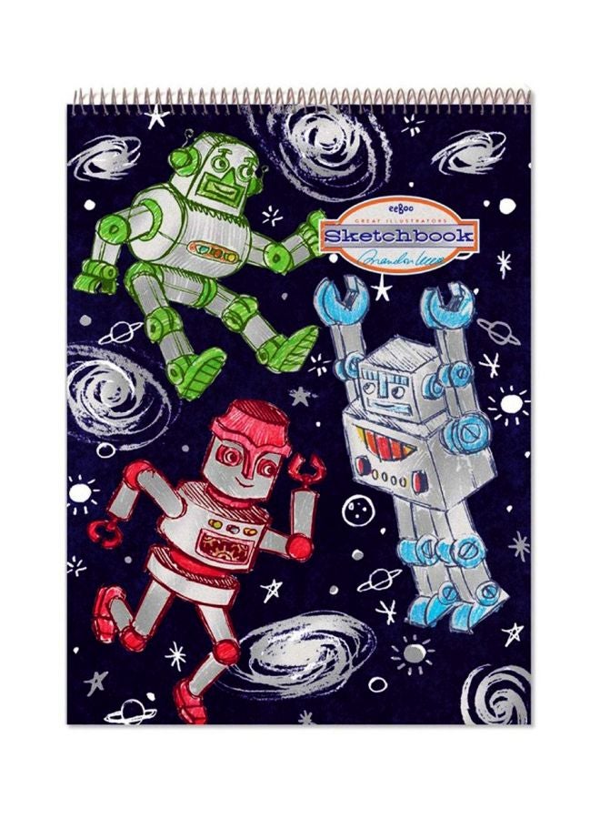Sketch Book Blue/Red/Silver