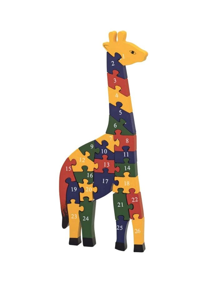 Bits and Pieces Wooden Alphabet Giraffe Puzzle  - Image 1