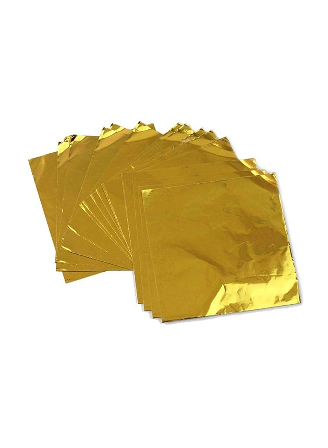 100-Piece Origami Folding Foil Gold 3.12 x 3.12inch