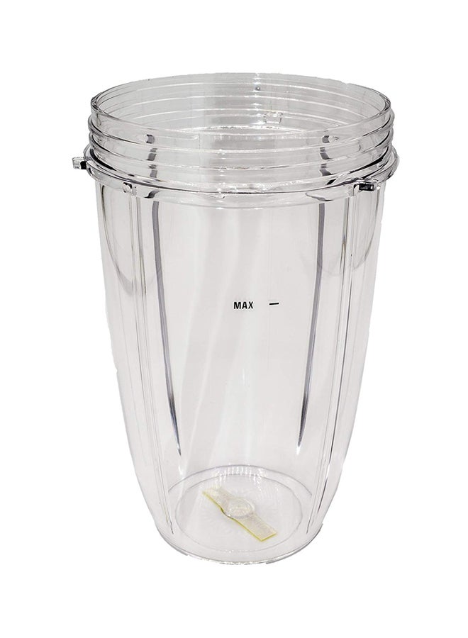 BLENDIN - 2 Piece Tall Cup And 2 Lip Ring For Nutribullet Clear/Grey - Image 1