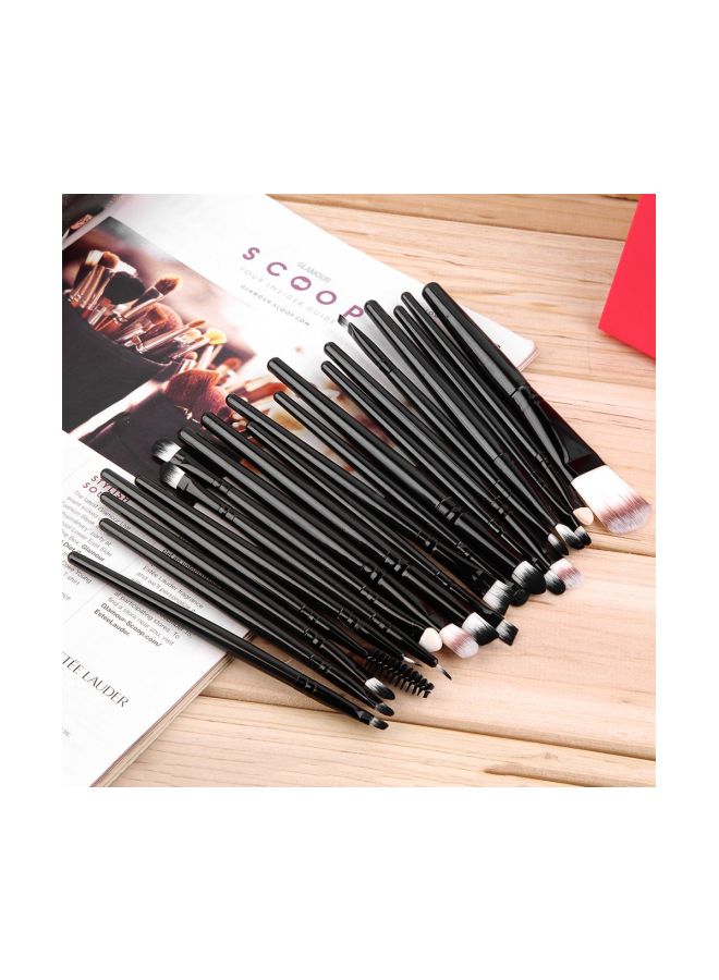 PREUP 20-Piece Brush Kit Black/White/Beige - Image 3