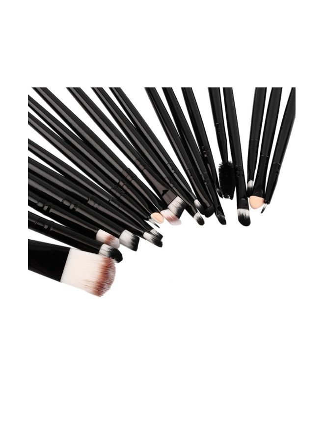 PREUP 20-Piece Brush Kit Black/White/Beige - Image 5
