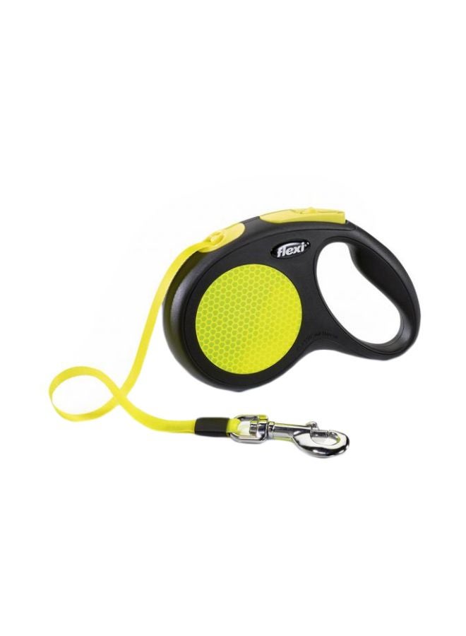 مقود بحزام من النيون أصفر/أسود M