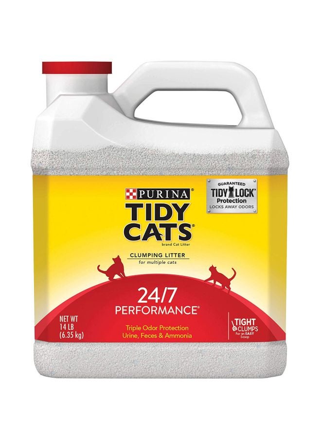PURINA Tidy Cats 24/7 Performance Stain And Odor Remover White/Yellow/Red 6.35kg - Image 1