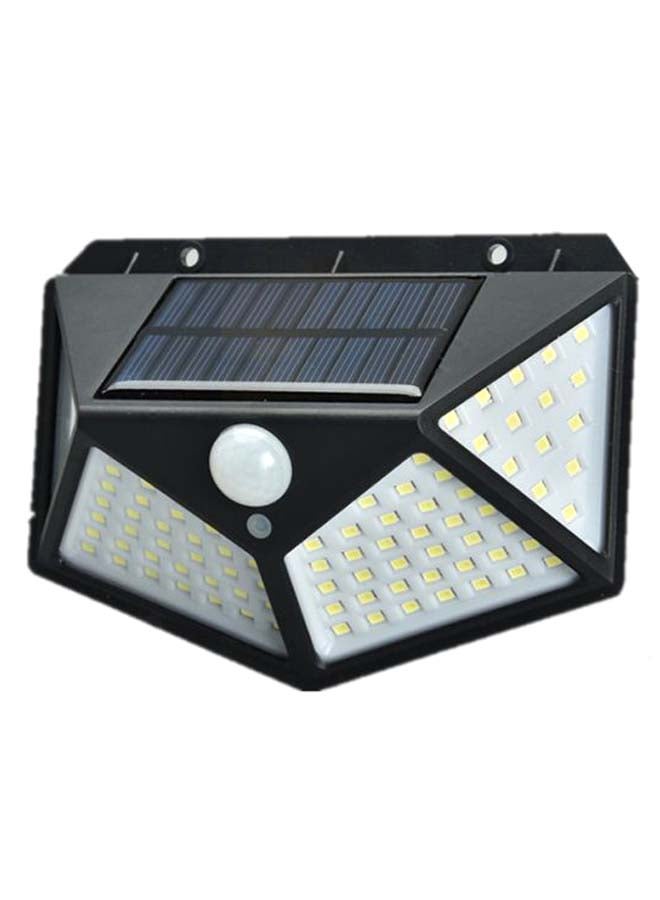 Built-In LED Solar Powered Outdoor Wall Light Black/Blue