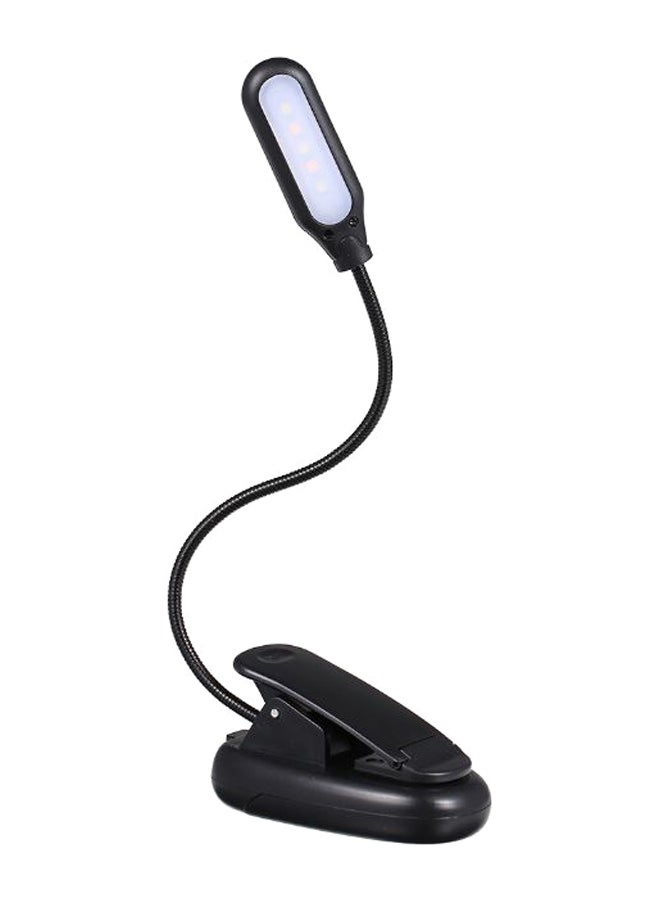 Portable Desk Light Table Lamp With Clamp Clip Black/White