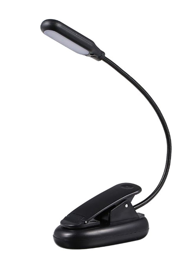 Portable Desk Light Table Lamp With Clamp Clip Black/White