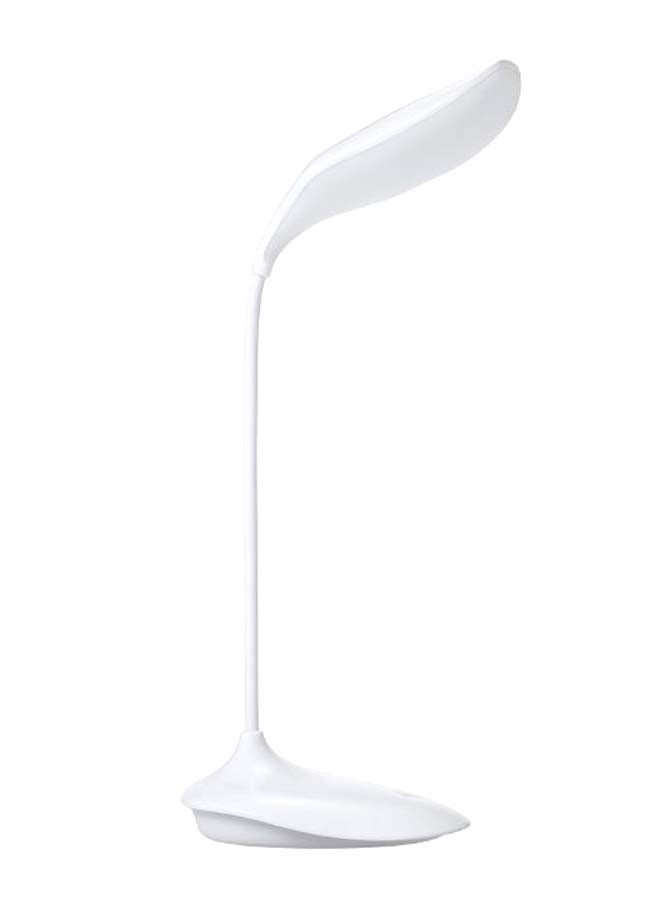 مصباح LED ليلي للمكتب قابل للشحن بمنفذ USB أبيض - Image 1