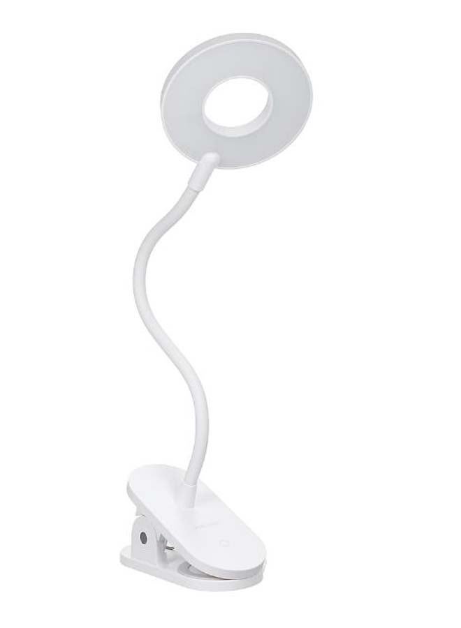 USB Rechargeable Clip-On Table Lamp White - Image 1