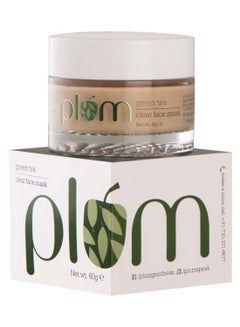 Plum Green Tea Clear Face Mask 60grams  - Image 1