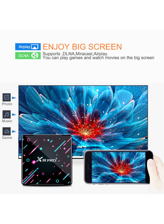 Android 9.0 Smart TV Set Top Box X88 PRO PLUS Black  - Image 4