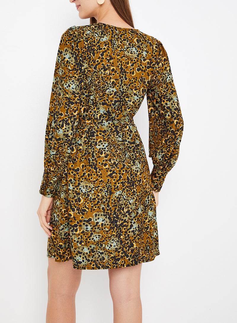 VERO MODA - V-Neck Mini Dress Multicolour - Image 1
