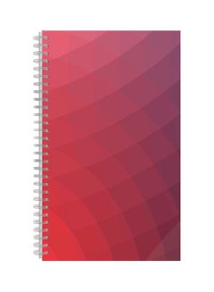 A4 Spiral Bound Printed Notebook Red