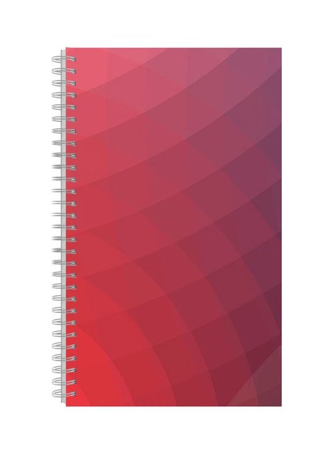 A4 Spiral Bound Printed Notebook Red