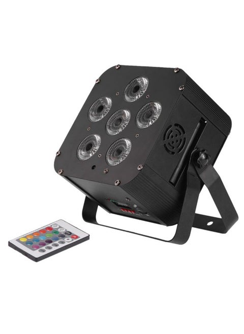 Wireless DMX Receiver Stage Uplight With Remote Controller Black