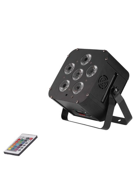 Wireless DMX Receiver Stage Uplight With Remote Controller Black