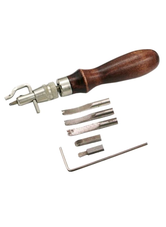 8-In-1 DIY Hand Tools With Replacement Heads Brown/Silver 