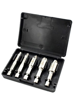 5-Piece Screw Extractor Broken Bolt Set With Box Silver/Black - v1576777155/N32570831A_1