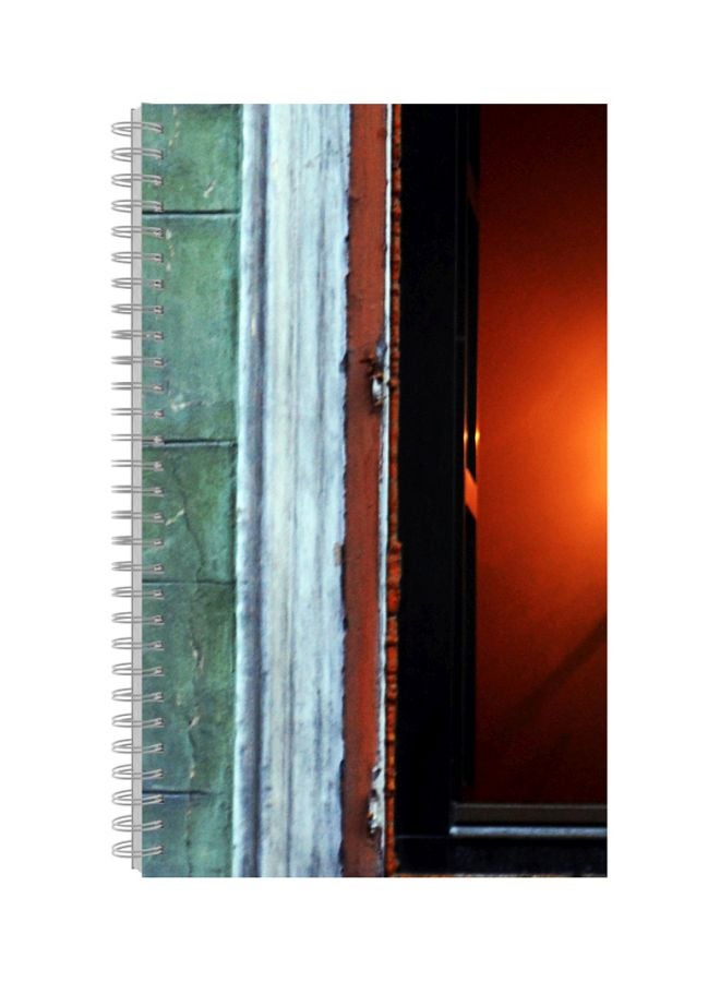 دفتر ملاحظات بطبعة وسلك حلزوني مقاس A4 أحمر/أخضر/أبيض