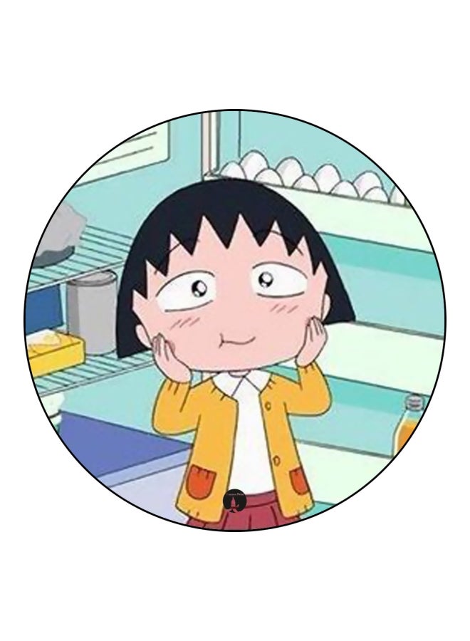 بي بي شارة بطبعة مستوحاة من فيلم الرسوم المتحركة 'Chibi Maruko Chan' أزرق/أبيض/أصفر - Image 1