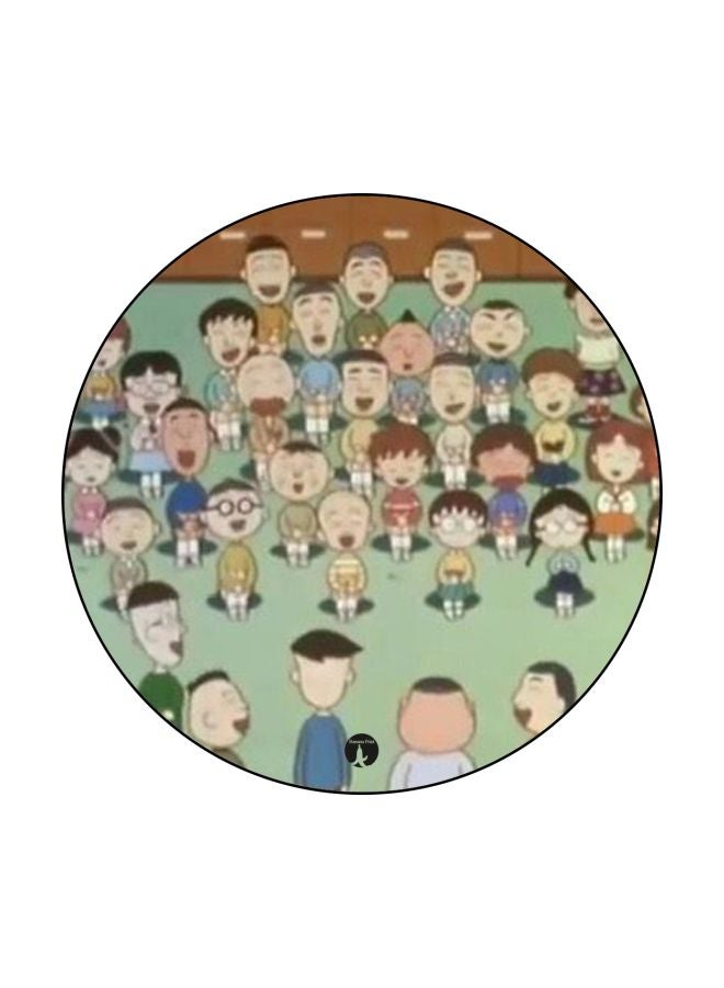 BP The Anime Chibi Maruko Chan Theme Printed Badge Green/Brown/Blue - Image 1