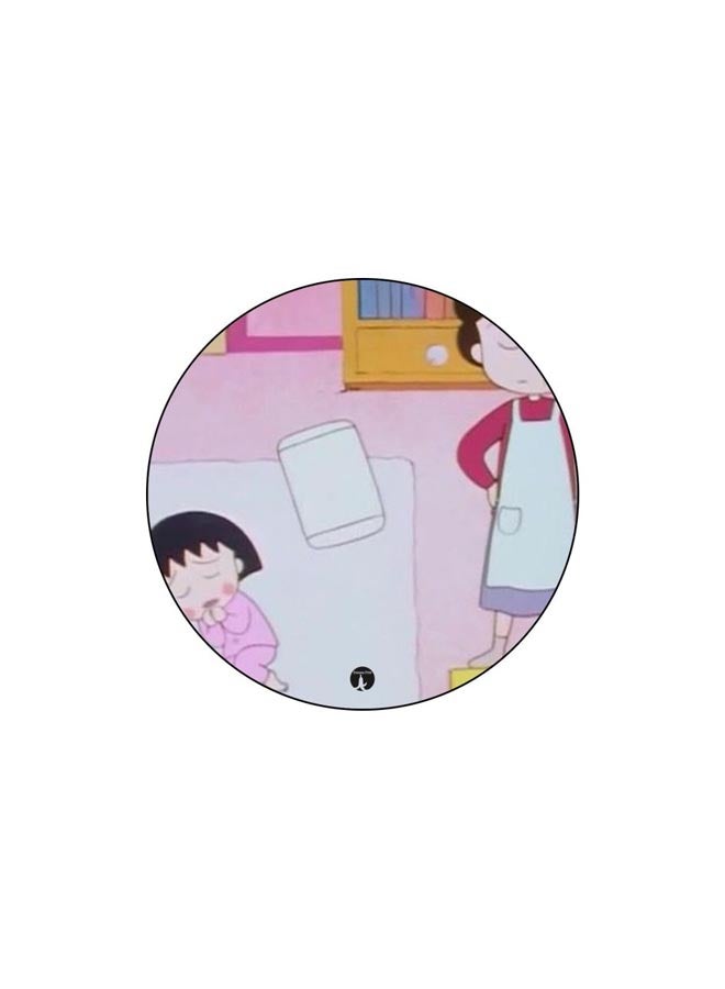 BP The Anime Chibi Maruko Chan Printed Badge White/Pink/Red - Image 1