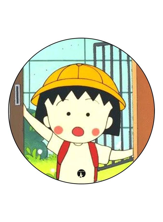 BP The Anime Chibi Maruko Chan Printed Badge Yellow/Blue/Green - Image 1