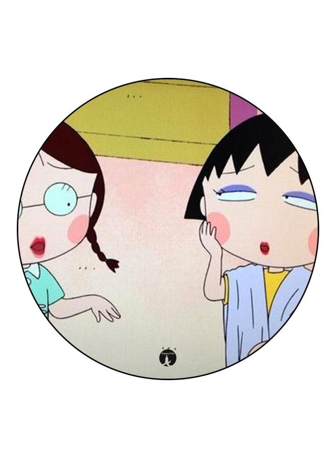 BP The Anime Chibi Maruko Chan Printed Badge Beige/Green/Blue - Image 1