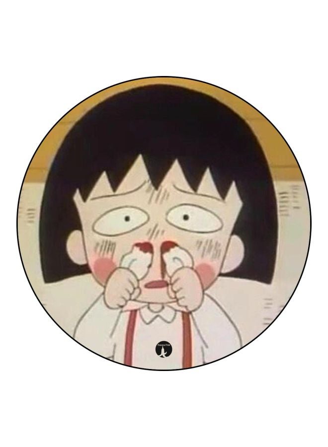 بي بي شارة بطبعة مستوحاة من فيلم الرسوم المتحركة 'Chibi Maruko Chan' أحمر / أسود / أبيض - Image 1