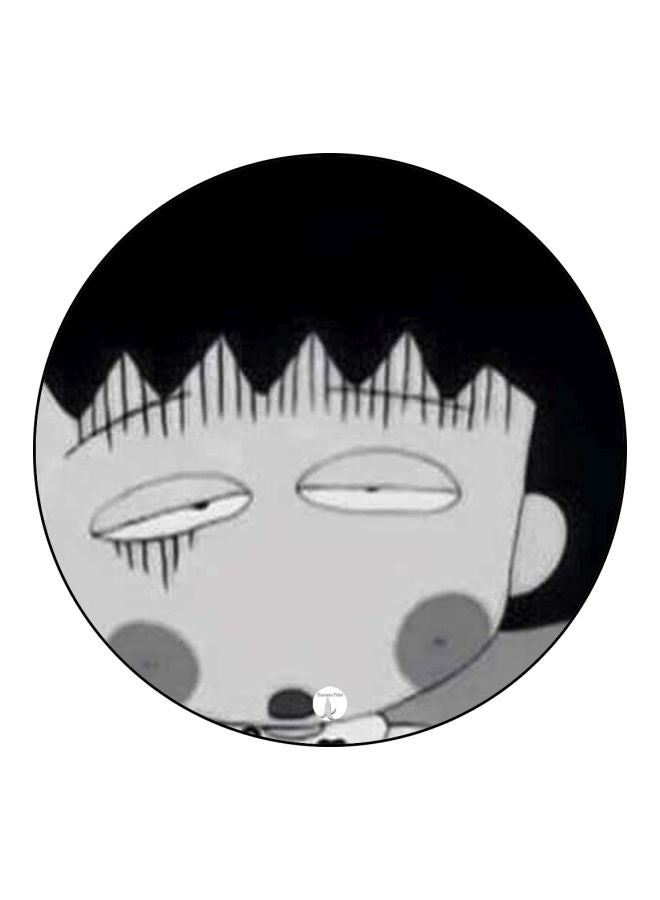 بي بي شارة بطبعة مستوحاة من فيلم الرسوم المتحركة 'Chibi Maruko Chan' أسود/ رمادي - Image 1